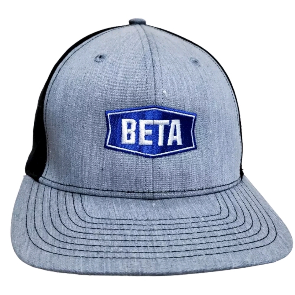 Richardson Style 312  BETA Fuel Systems Wide Brim Cap Gray and Black